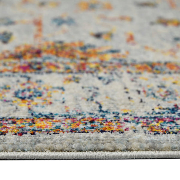 AMER Rugs Montana MON-5 Power-Loomed Bordered Persian Area Rug Ivory/Orange 8'10" x 11'10"