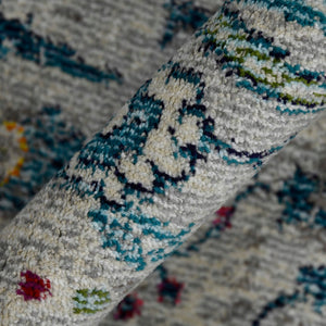 AMER Rugs Montana MON-7 Power-Loomed Botanical Transitional Area Rug Ivory/Orange 8'10" x 11'10"