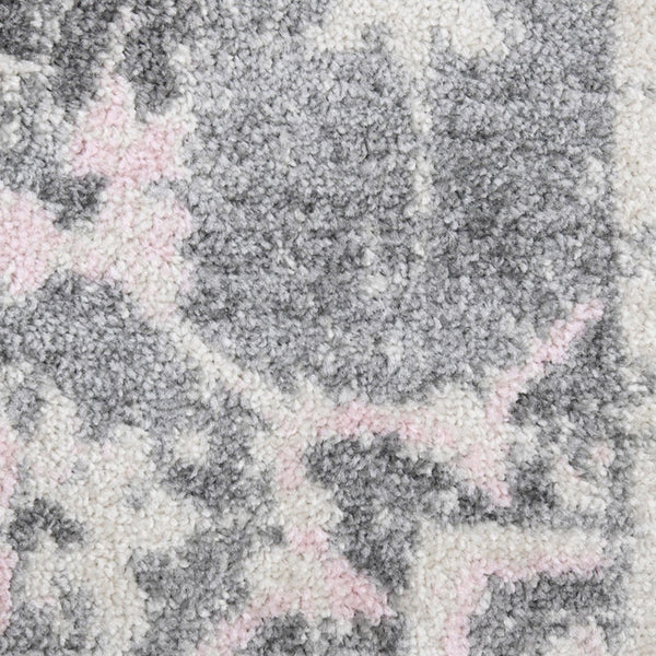 AMER Rugs Montana MON-8 Power-Loomed Medallion Transitional Area Rug Gray 8'10" x 11'10"