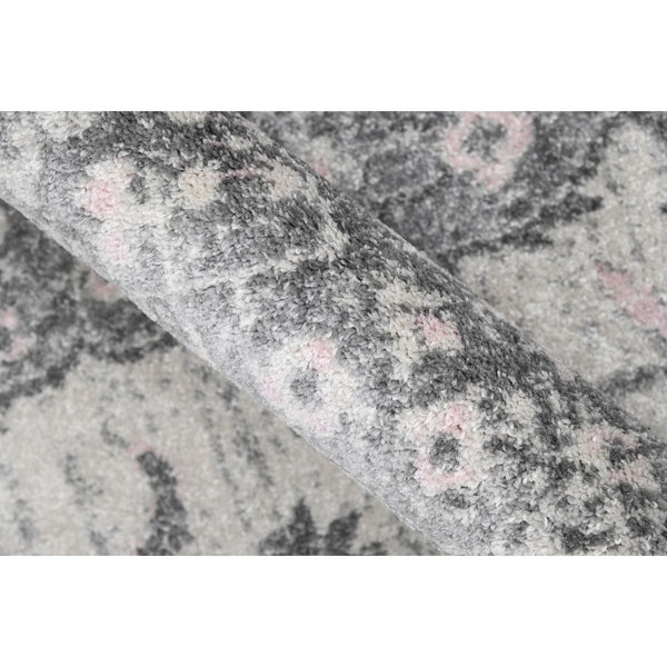 AMER Rugs Montana MON-8 Power-Loomed Medallion Transitional Area Rug Gray 8'10" x 11'10"