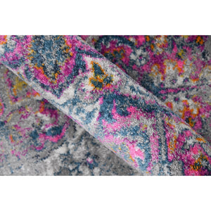 AMER Rugs Montana MON-9 Power-Loomed Medallion Transitional Area Rug Pink 8'10" x 11'10"