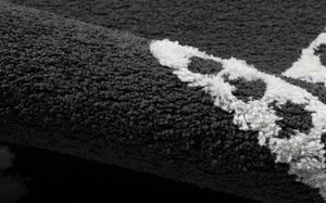 Momeni Monaco MOA-7 Machine Made Contemporary Geometric Indoor Area Rug Black 9'10" x 12'10" MONACMOA-7BLK9ACA