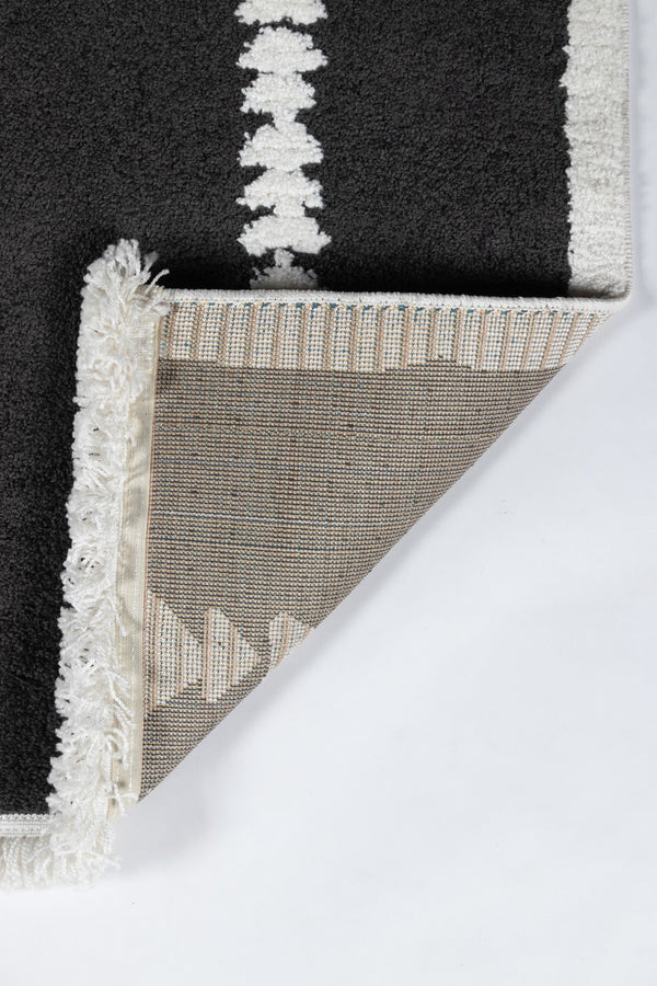 Momeni Monaco MOA-7 Machine Made Contemporary Geometric Indoor Area Rug Black 9'10" x 12'10" MONACMOA-7BLK9ACA