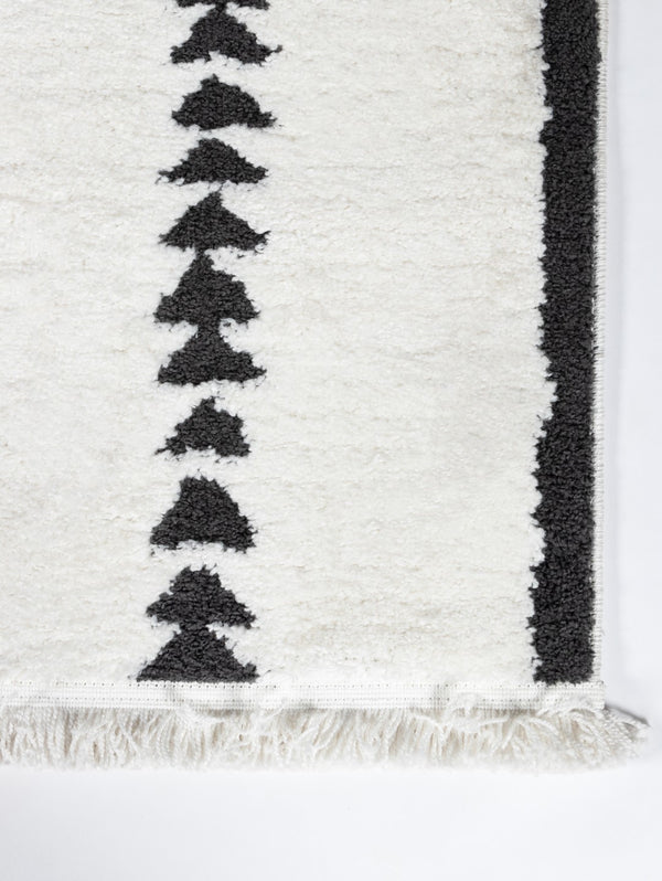 Momeni Monaco MOA-7 Machine Made Contemporary Geometric Indoor Area Rug Ivory 9'10" x 12'10" MONACMOA-7IVY9ACA