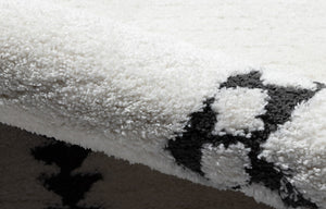 Momeni Monaco MOA-7 Machine Made Contemporary Geometric Indoor Area Rug Ivory 9'10" x 12'10" MONACMOA-7IVY9ACA