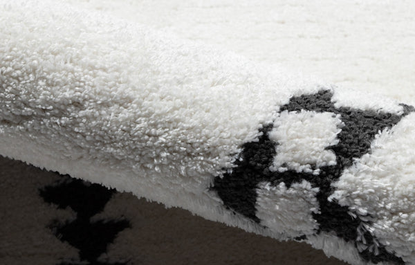 Momeni Monaco MOA-7 Machine Made Contemporary Geometric Indoor Area Rug Ivory 9'10" x 12'10" MONACMOA-7IVY9ACA