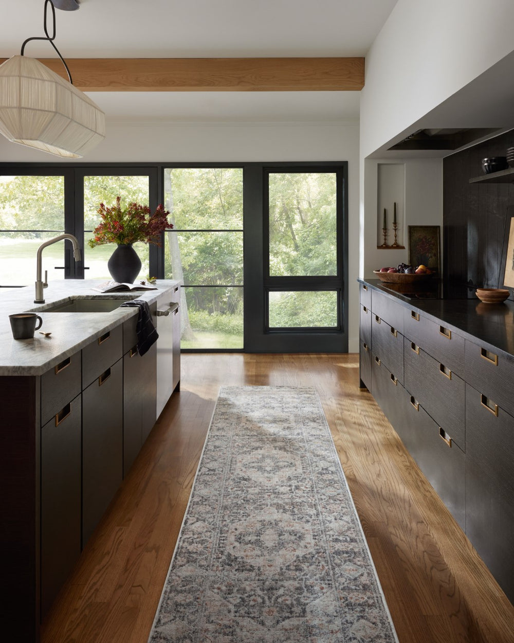 Loloi Loloi II Monroe MON-01 Traditional Power Loomed Rug Charcoal / Multi 11'-6" x 15'