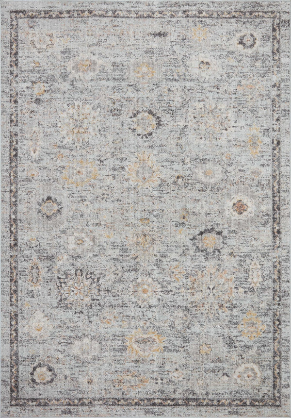 Loloi Loloi II Monroe MON-04 Traditional Power Loomed Rug Sky / Gold 11'-6" x 15'