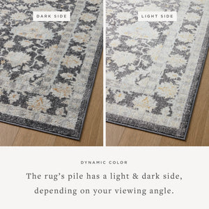 Loloi Loloi II Monroe MON-05 Traditional Power Loomed Rug Charcoal / Natural 11'-6" x 15'