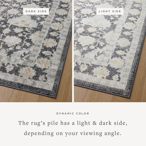 Loloi Loloi II Monroe MON-05 Traditional Power Loomed Rug Charcoal / Natural 11'-6" x 15'
