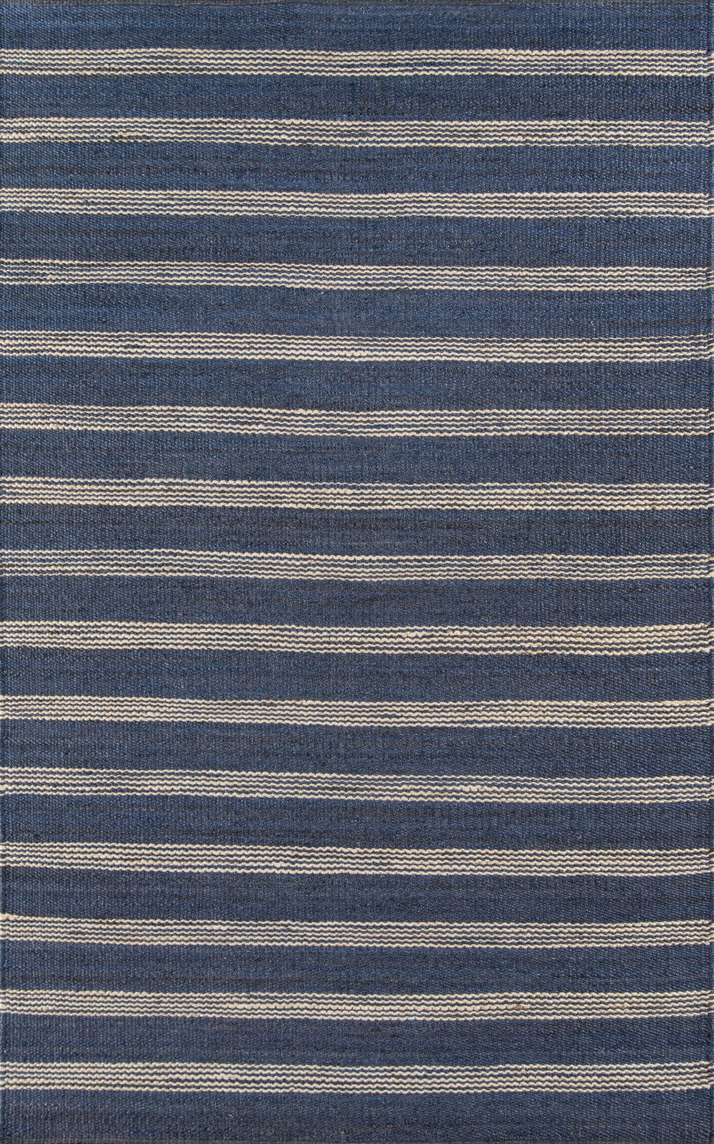 Momeni Novogratz Montauk MTK-1 Hand Woven Contemporary Striped Indoor Area Rug Navy 8'6" x 11'6" MONTAMTK-1NVY86B6