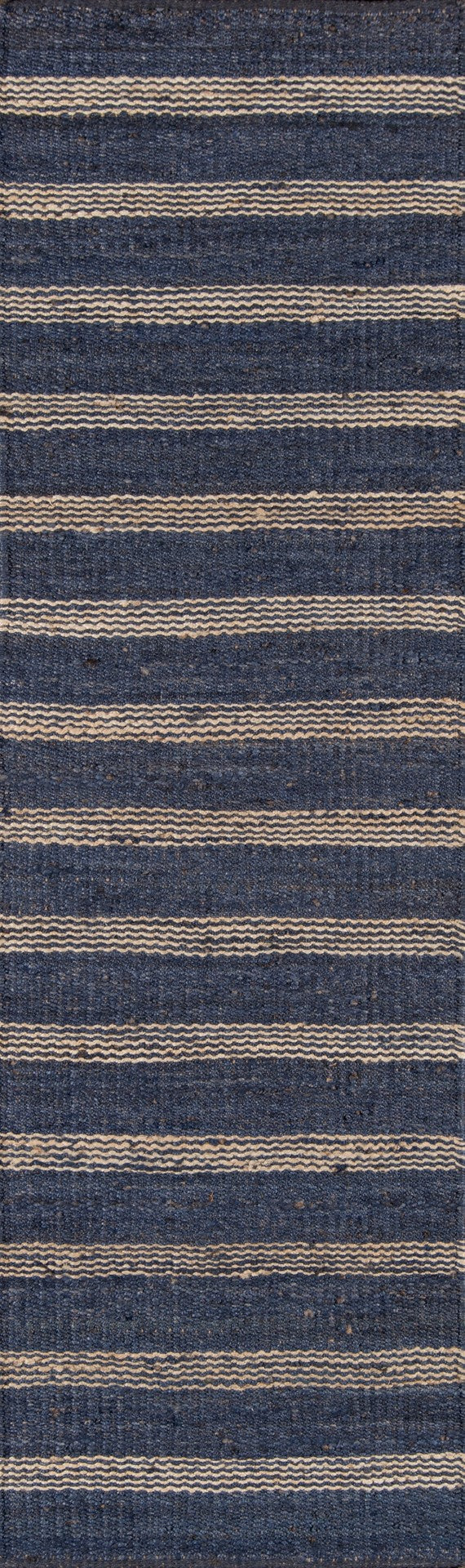 Momeni Novogratz Montauk MTK-1 Hand Woven Contemporary Striped Indoor Area Rug Navy 8'6" x 11'6" MONTAMTK-1NVY86B6
