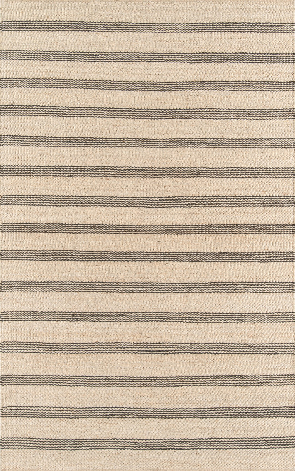 Momeni Novogratz Montauk MTK-2 Hand Woven Contemporary Striped Indoor Area Rug Charcoal 8'6" x 11'6" MONTAMTK-2CHR86B6