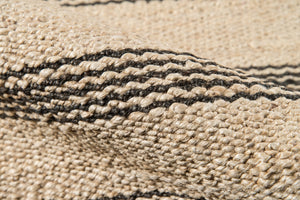 Momeni Novogratz Montauk MTK-2 Hand Woven Contemporary Striped Indoor Area Rug Charcoal 8'6" x 11'6" MONTAMTK-2CHR86B6