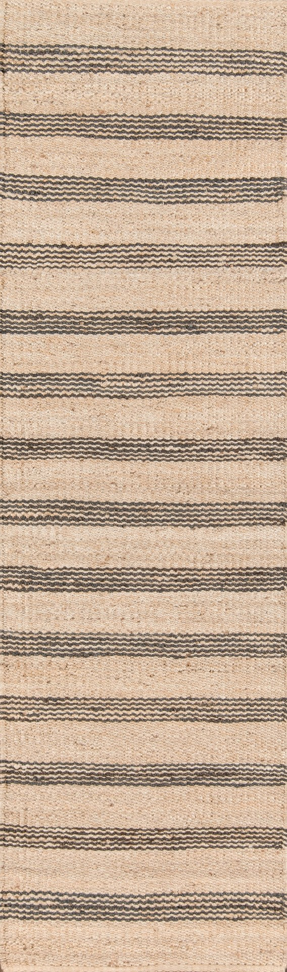 Momeni Novogratz Montauk MTK-2 Hand Woven Contemporary Striped Indoor Area Rug Charcoal 8'6" x 11'6" MONTAMTK-2CHR86B6