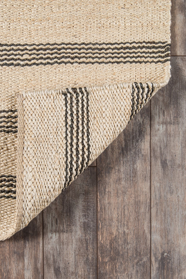 Momeni Novogratz Montauk MTK-2 Hand Woven Contemporary Striped Indoor Area Rug Charcoal 8'6" x 11'6" MONTAMTK-2CHR86B6