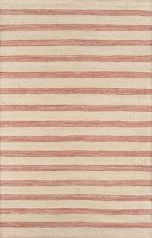 Momeni Novogratz Montauk MTK-2 Hand Woven Contemporary Striped Indoor Area Rug Terra Cott 8'6" x 11'6" MONTAMTK-2TER86B6