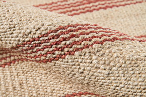 Momeni Novogratz Montauk MTK-2 Hand Woven Contemporary Striped Indoor Area Rug Terra Cott 8'6" x 11'6" MONTAMTK-2TER86B6