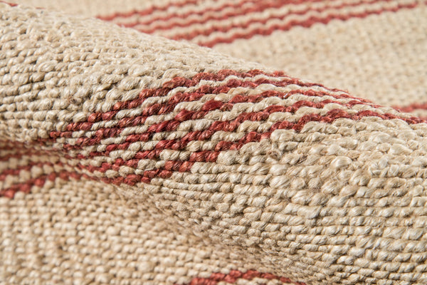 Momeni Novogratz Montauk MTK-2 Hand Woven Contemporary Striped Indoor Area Rug Terra Cott 8'6" x 11'6" MONTAMTK-2TER86B6