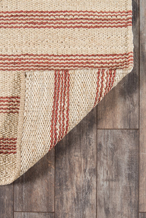 Momeni Novogratz Montauk MTK-2 Hand Woven Contemporary Striped Indoor Area Rug Terra Cott 8'6" x 11'6" MONTAMTK-2TER86B6
