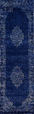 Momeni Monterey MO-03 Machine Made Traditional Medallion Indoor Area Rug Blue 8'6" x 11'6" MONTEMO-03BLU86B6
