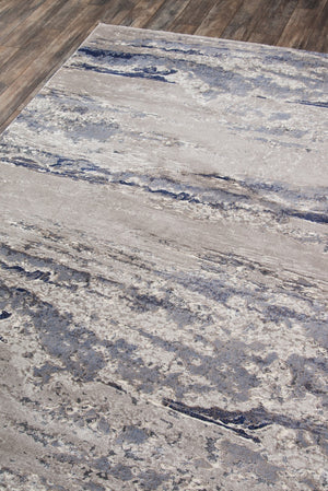 Momeni Monterey MO-08 Machine Made Contemporary Abstract Indoor Area Rug Blue 8'6" x 11'6" MONTEMO-08BLU86B6