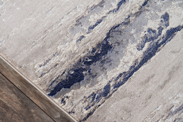 Momeni Monterey MO-08 Machine Made Contemporary Abstract Indoor Area Rug Blue 8'6" x 11'6" MONTEMO-08BLU86B6