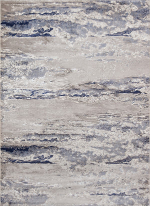 Momeni Monterey MO-08 Machine Made Contemporary Abstract Indoor Area Rug Blue 8'6" x 11'6" MONTEMO-08BLU86B6