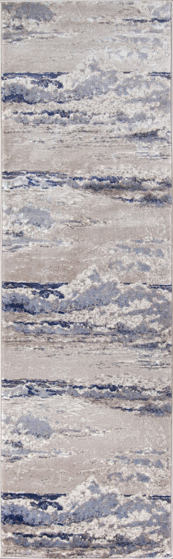Momeni Monterey MO-08 Machine Made Contemporary Abstract Indoor Area Rug Blue 8'6" x 11'6" MONTEMO-08BLU86B6