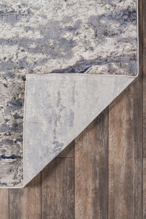 Momeni Monterey MO-08 Machine Made Contemporary Abstract Indoor Area Rug Blue 8'6" x 11'6" MONTEMO-08BLU86B6