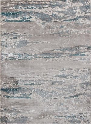 Momeni Monterey MO-08 Machine Made Contemporary Abstract Indoor Area Rug Teal 8'6" x 11'6" MONTEMO-08TEL86B6