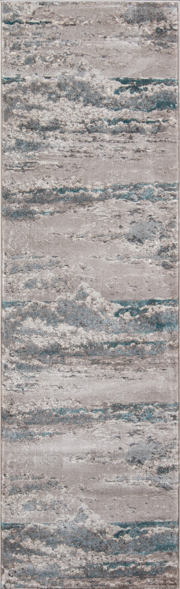 Momeni Monterey MO-08 Machine Made Contemporary Abstract Indoor Area Rug Teal 8'6" x 11'6" MONTEMO-08TEL86B6