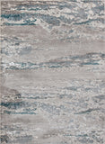 Momeni Monterey MO-08 Machine Made Contemporary Abstract Indoor Area Rug Teal 8'6" x 11'6" MONTEMO-08TEL86B6