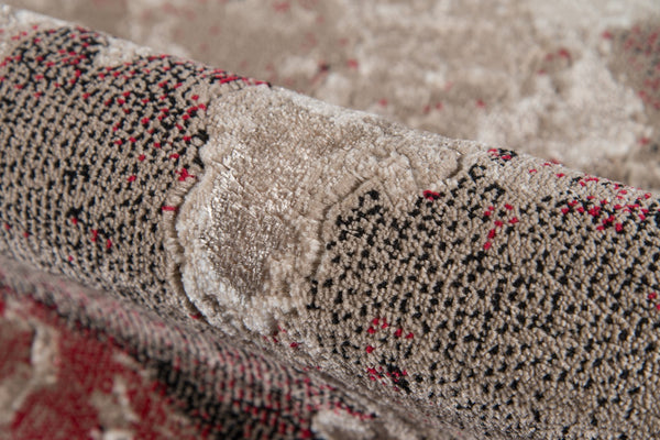 Momeni Monterey MO-09 Machine Made Contemporary Abstract Indoor Area Rug Red 8'6" x 11'6" MONTEMO-09RED86B6