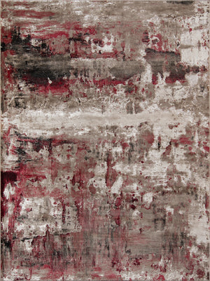 Momeni Monterey MO-09 Machine Made Contemporary Abstract Indoor Area Rug Red 8'6" x 11'6" MONTEMO-09RED86B6