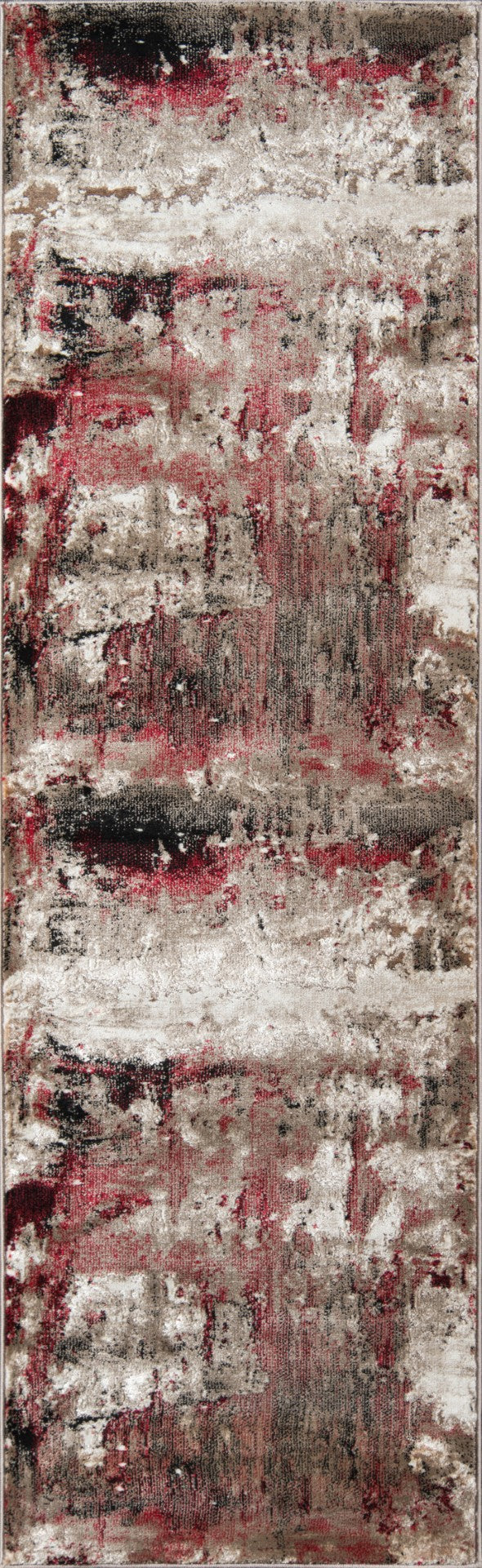 Momeni Monterey MO-09 Machine Made Contemporary Abstract Indoor Area Rug Red 8'6" x 11'6" MONTEMO-09RED86B6