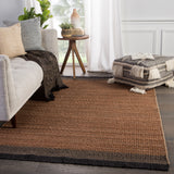 Jaipur Living Saanvi Natural Border Tan/ Black Area Rug (10'X14')