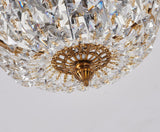 Bethel Brass Flush Mount in Zinc & Crystal