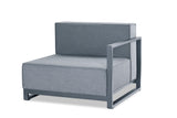 Sensation Indoor/Outdoor Modular Right Arm Chair When Facing, Grey Acrylic Fabric With Tpu Coati...