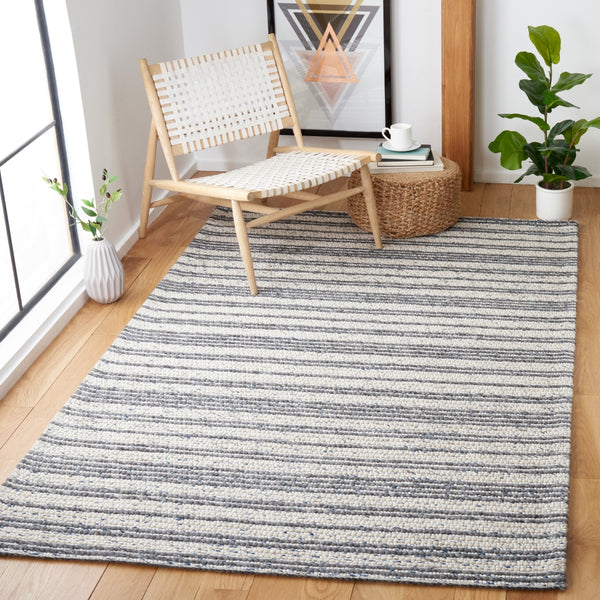 Safavieh Marbella 305 Hand Woven 50% Polyproplyne & 50% Wool Rug Ivory / Grey MRB305A-5