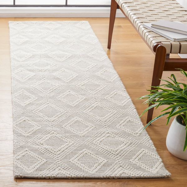 Safavieh Marbella 306 Hand Woven 100% Wool Pile Rug Ivory MRB306A-28