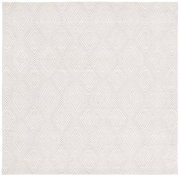 Safavieh Marbella 306 Hand Woven 100% Wool Pile Rug Ivory MRB306A-6SQ