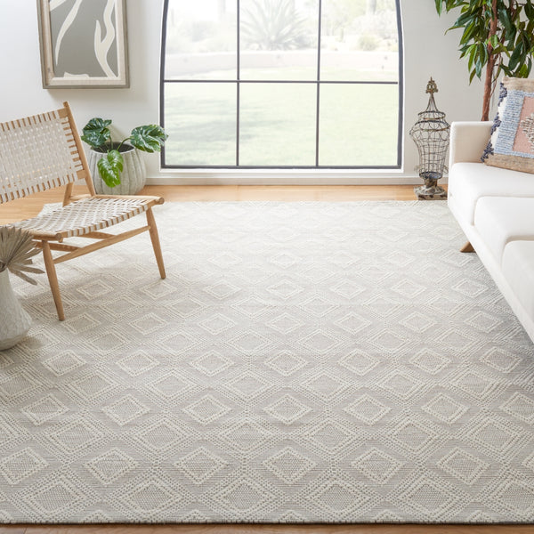 Safavieh Marbella 306 Hand Woven 100% Wool Pile Rug Ivory MRB306A-8