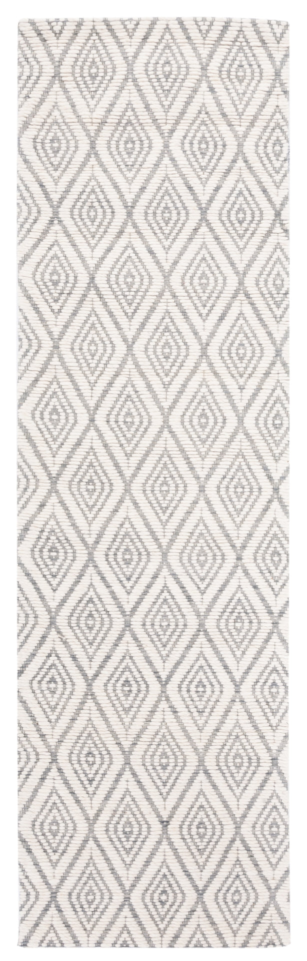Safavieh Marbella 308 Hand Woven 100% Wool Pile Rug Grey / Ivory MRB308F-28