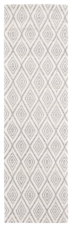 Safavieh Marbella 308 Hand Woven 100% Wool Pile Rug Grey / Ivory MRB308F-28