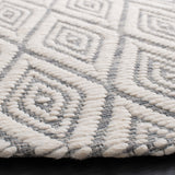 Safavieh Marbella 308 Hand Woven 100% Wool Pile Rug Grey / Ivory MRB308F-6R