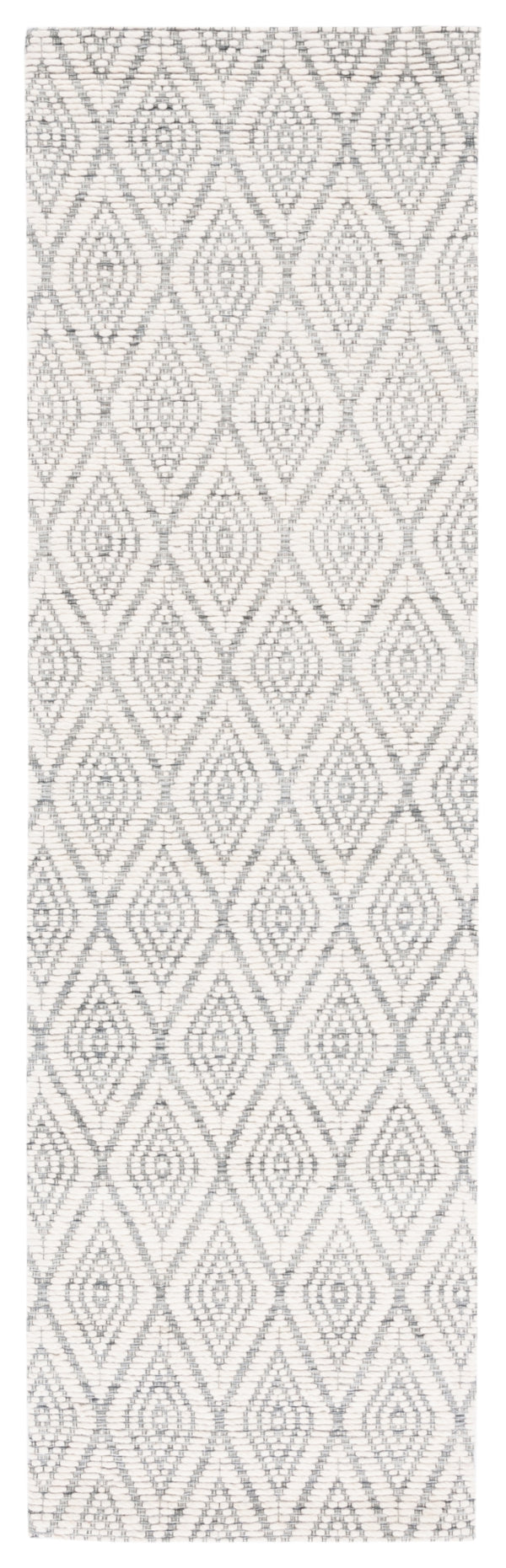 Safavieh Marbella 308 Hand Woven 100% Wool Pile Rug Dark Grey / Ivory MRB308G-28