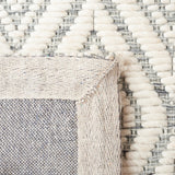 Safavieh Marbella 308 Hand Woven 100% Wool Pile Rug Dark Grey / Ivory MRB308G-5