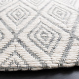 Safavieh Marbella 308 Hand Woven 100% Wool Pile Rug Dark Grey / Ivory MRB308G-6R