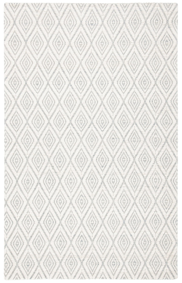 Safavieh Marbella 308 Hand Woven 100% Wool Pile Rug Light Blue / Ivory MRB308L-5